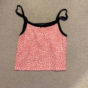 Pink brandy cheeta tank